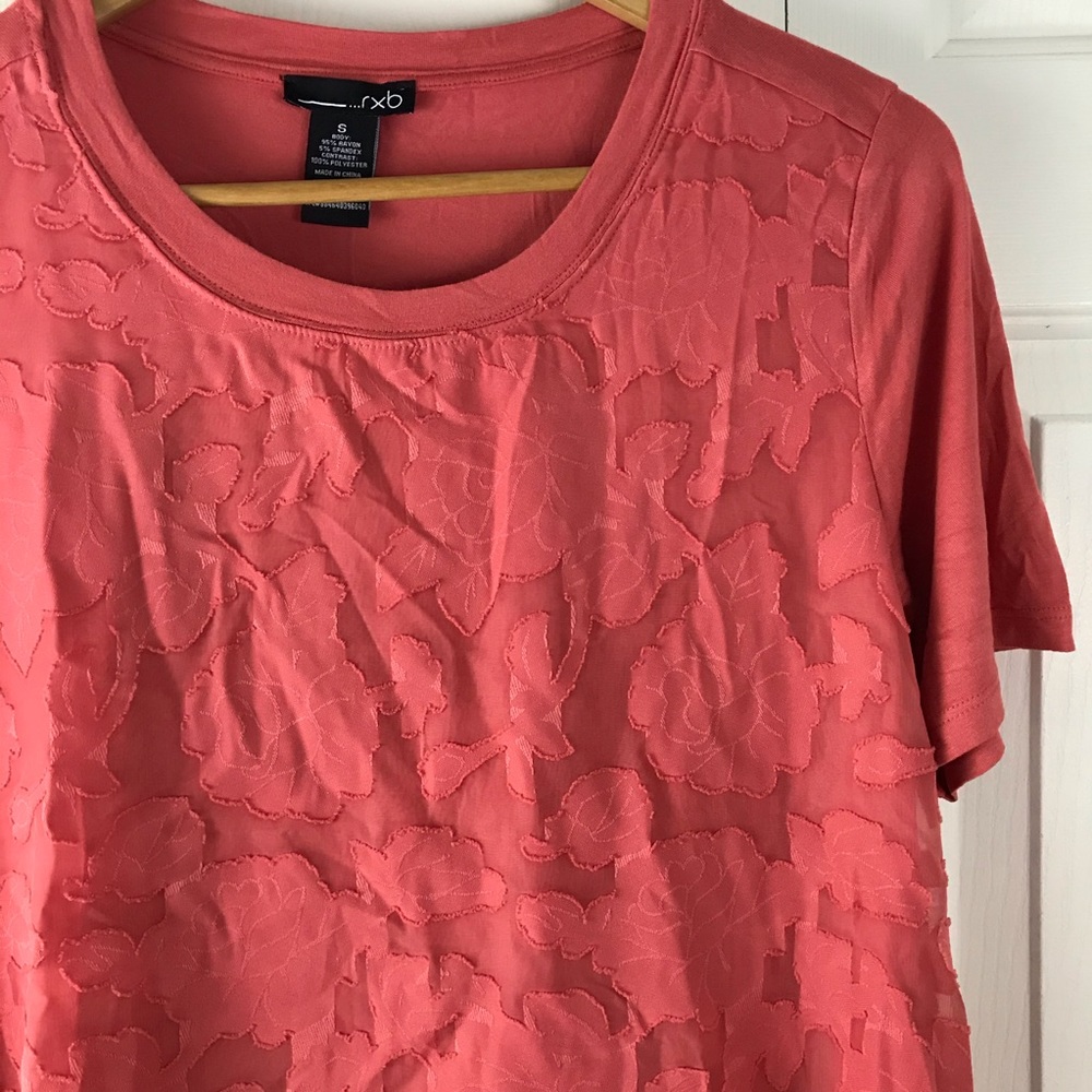 RXB Spiced Coral Short Sleeve Top Size Small